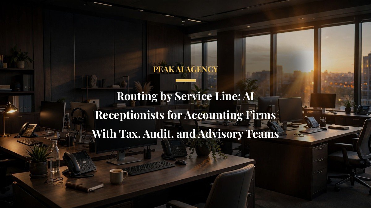 Routing by Service Line: AI Receptionists for Accounting Firms With Tax, Audit, and Advisory Teams