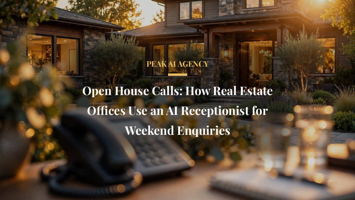 Open House Calls: How Real Estate Offices Use an AI Receptionist for Weekend Enquiries