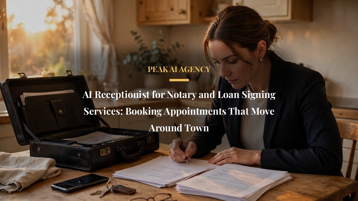 AI Receptionist for Notary and Loan Signing Services: Booking Appointments That Move Around Town
