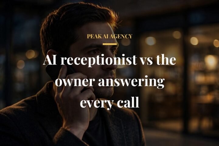 AI receptionist vs owner answering business calls