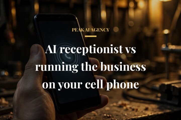 AI receptionist vs running business on cell phone