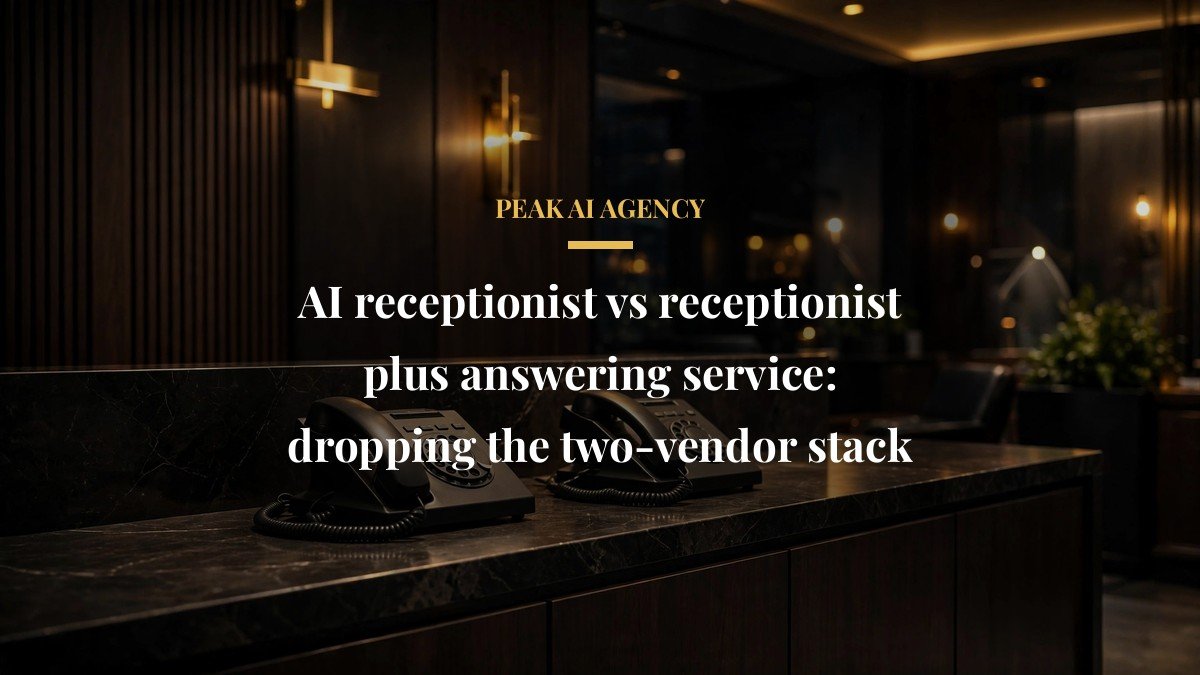 AI receptionist vs receptionist plus answering service: dropping the two-vendor stack