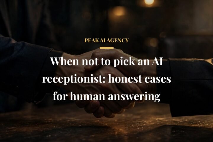 When not to pick an AI receptionist honest guide