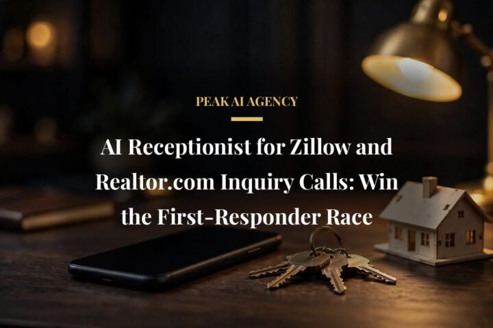 AI receptionist answering Zillow and Realtor.com buyer inquiry calls instantly