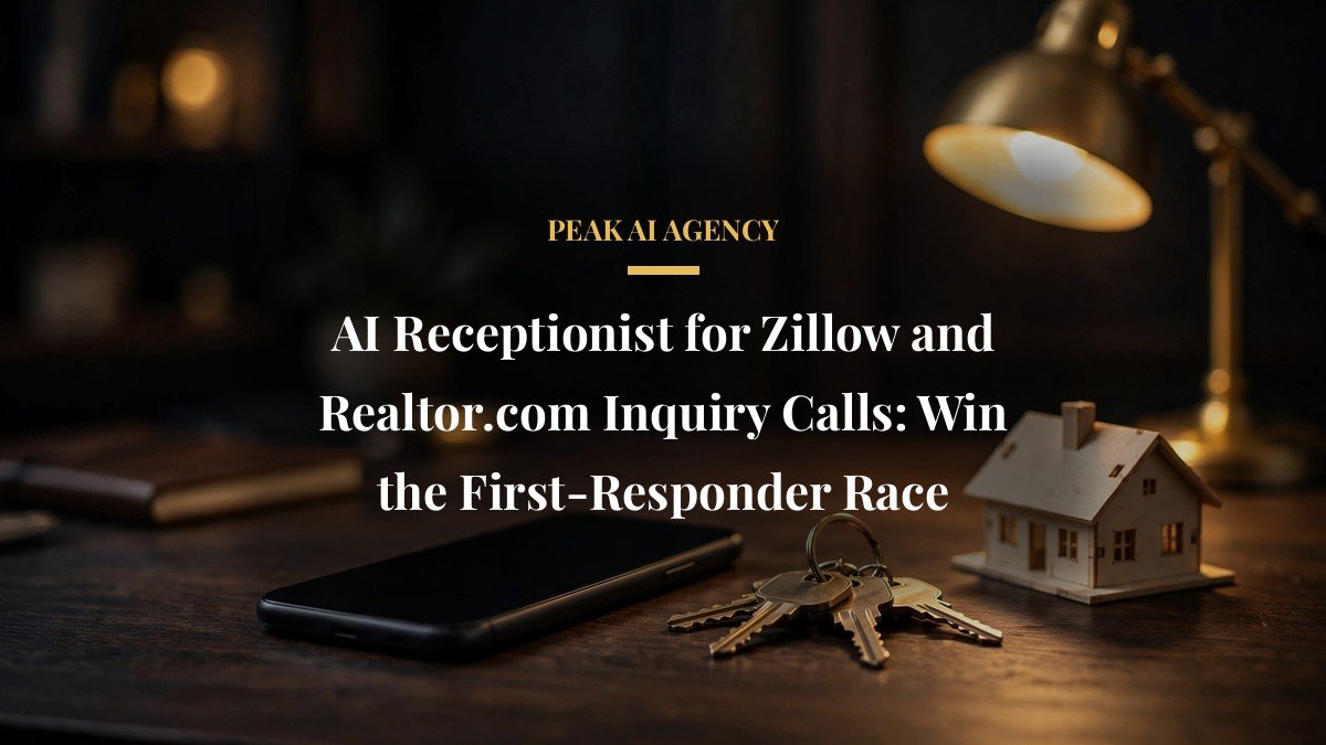AI Receptionist for Zillow and Realtor.com Inquiry Calls: Win the First-Responder Race