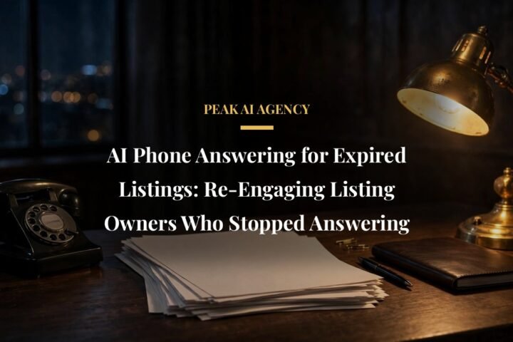 AI phone answering re-engaging expired real estate listing owners