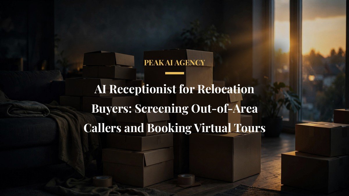 AI Receptionist for Relocation Buyers: Screening Out-of-Area Callers and Booking Virtual Tours