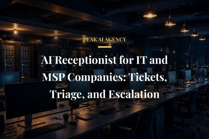 AI receptionist for IT and MSP companies triaging support tickets