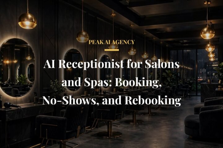 AI receptionist for salons and spas booking appointments