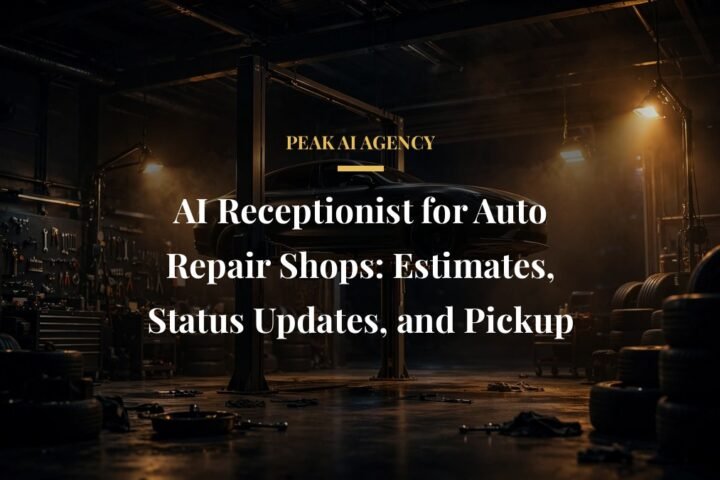 AI receptionist for auto repair shops taking estimate calls