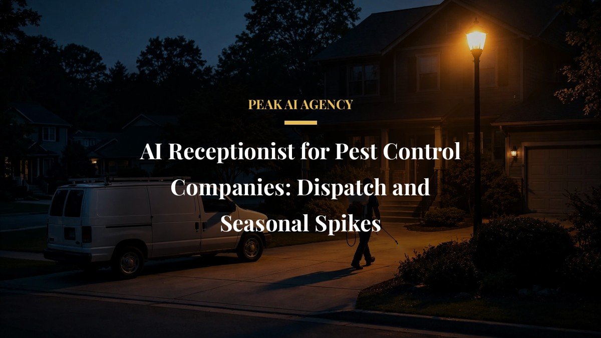 AI Receptionist for Pest Control Companies: Dispatch and Seasonal Spikes