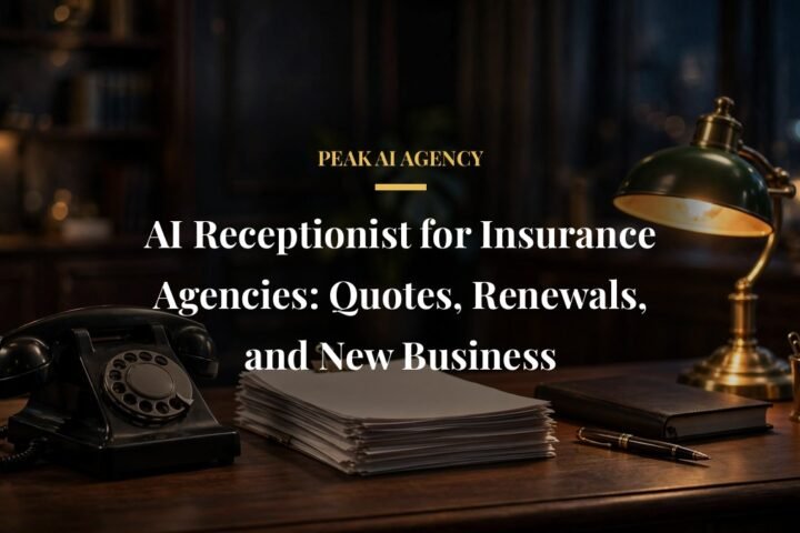 AI receptionist for insurance agencies capturing quote calls
