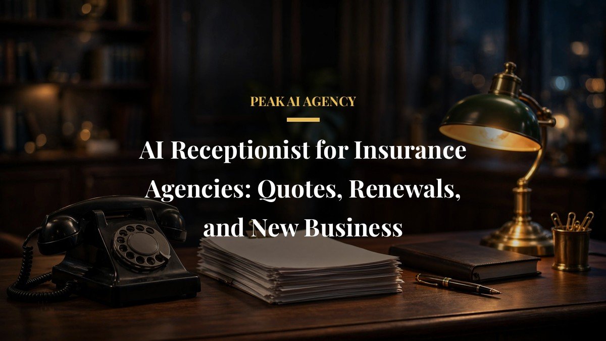 AI Receptionist for Insurance Agencies: Quotes, Renewals, and New Business