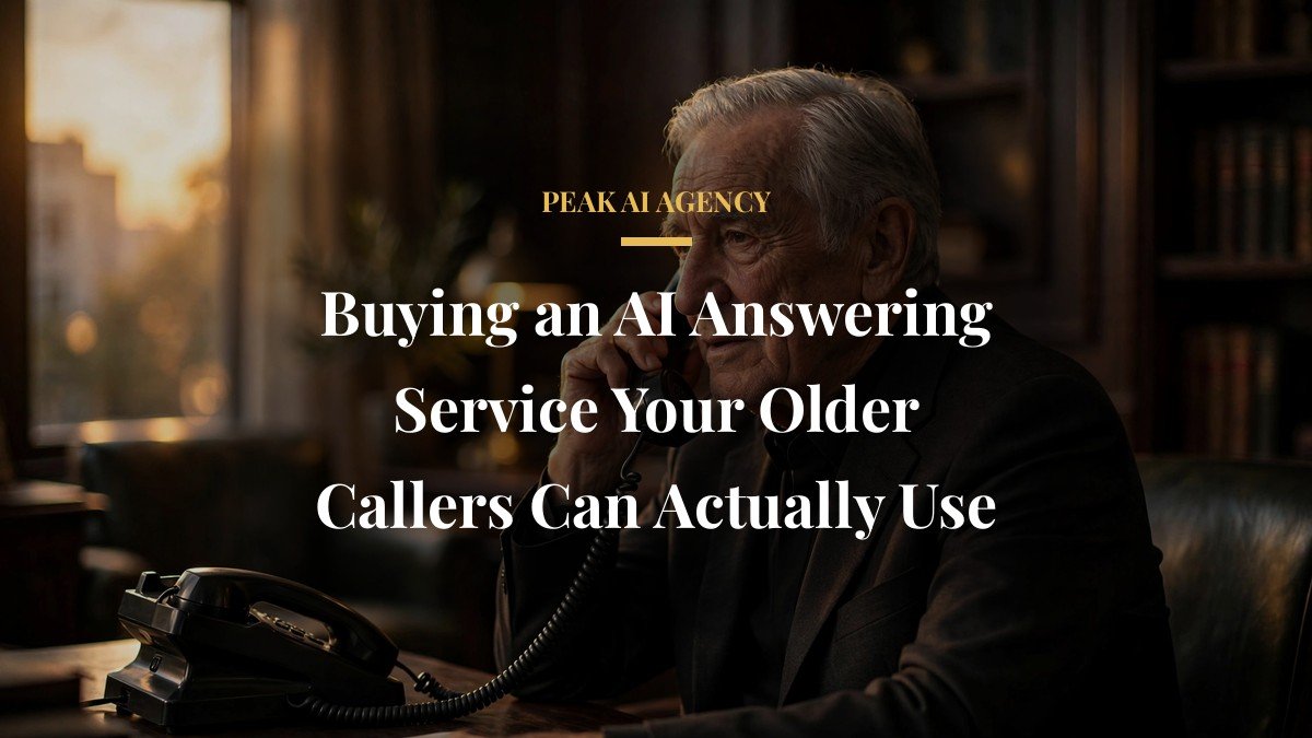 Buying an AI Answering Service Your Older Callers Can Actually Use