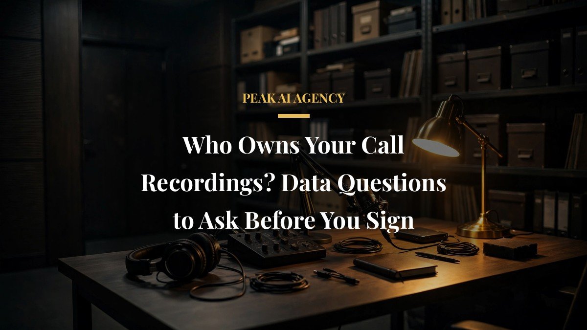 Who Owns Your Call Recordings? Data Questions to Ask Before You Sign