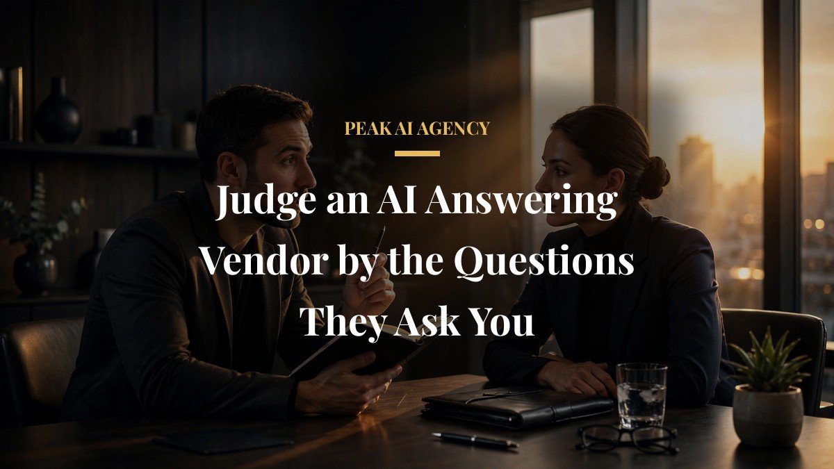 Judge an AI Answering Vendor by the Questions They Ask You