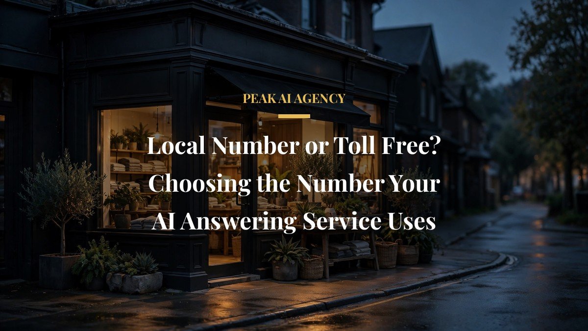 Local Number or Toll Free? Choosing the Number Your AI Answering Service Uses