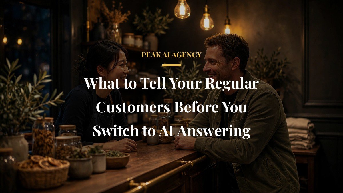What to Tell Your Regular Customers Before You Switch to AI Answering