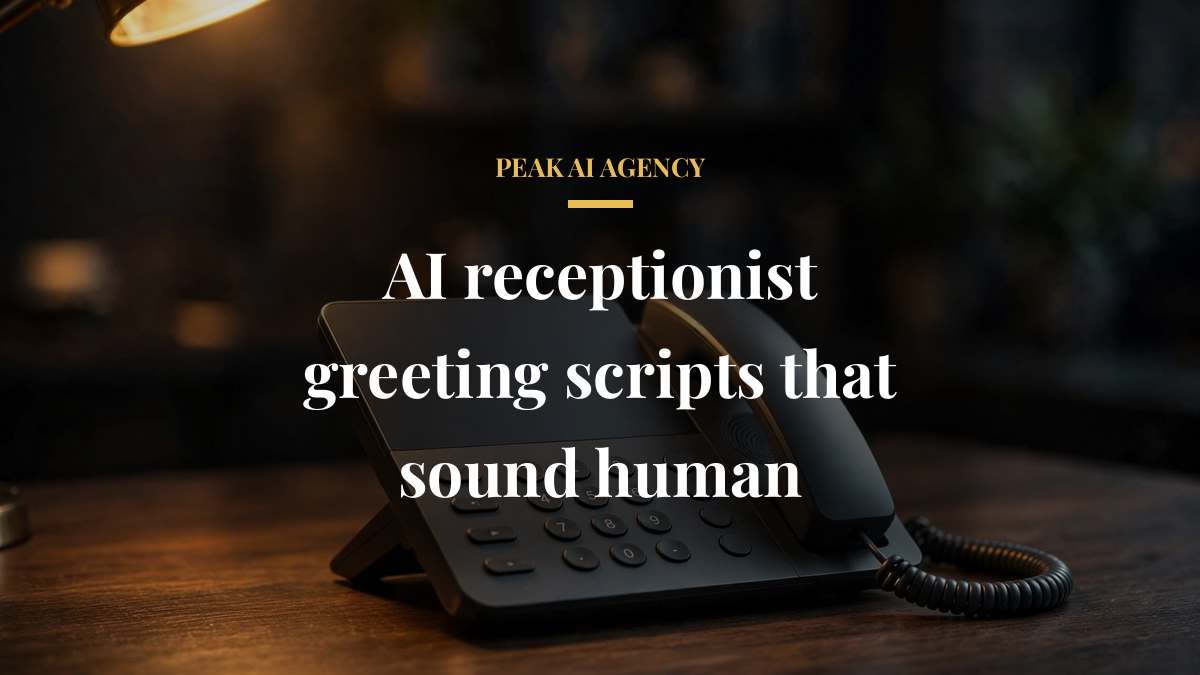 AI receptionist greeting scripts that sound human