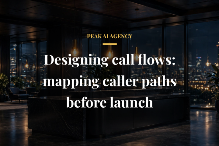 AI receptionist call flow design mapped before launch