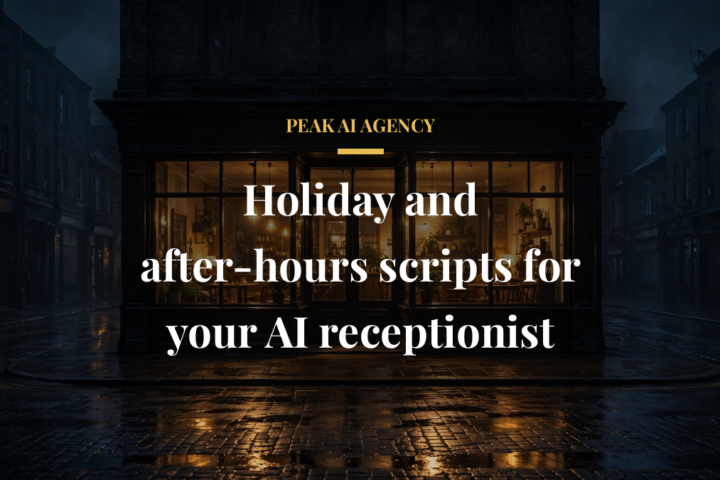 AI receptionist holiday and after-hours call scripts