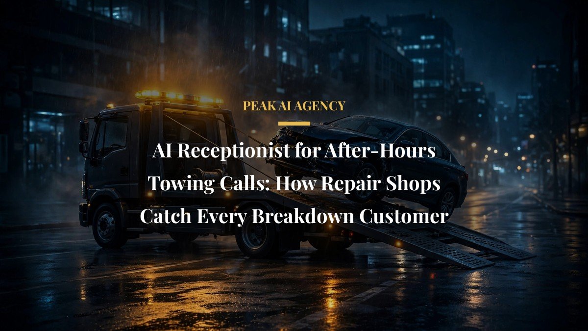 AI Receptionist for After-Hours Towing Calls: How Repair Shops Catch Every Breakdown Customer