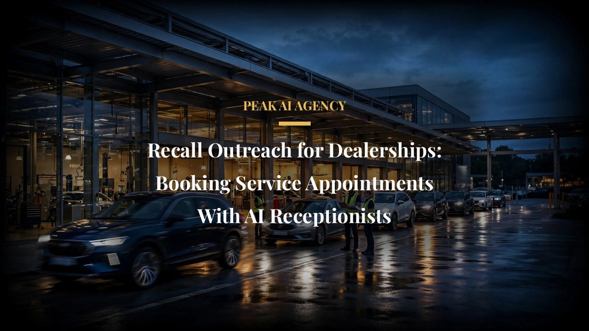 Recall Outreach for Dealerships: Booking Service Appointments With AI Receptionists