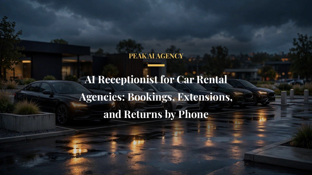 AI Receptionist for Car Rental Agencies: Bookings, Extensions, and Returns by Phone