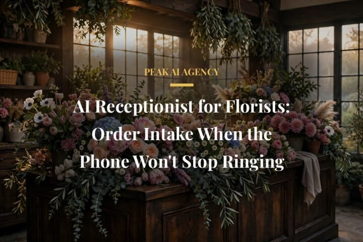 AI receptionist for florists taking holiday order calls