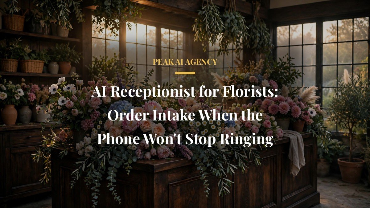 AI Receptionist for Florists: Order Intake When the Phone Won’t Stop Ringing