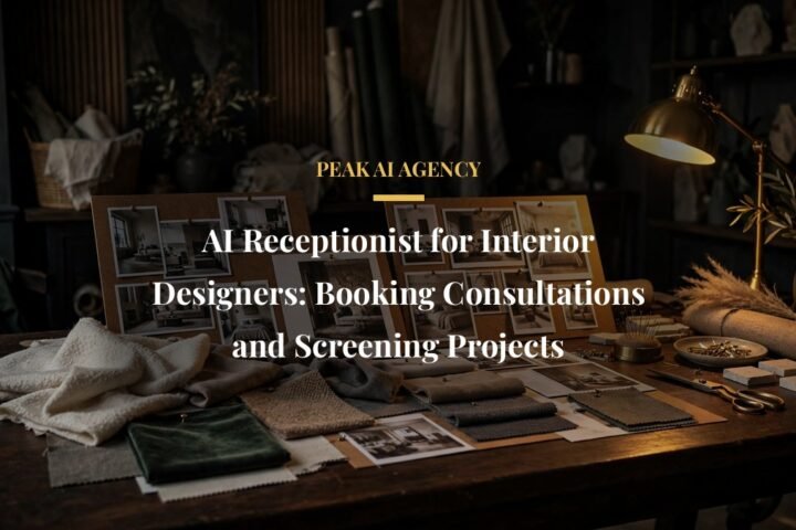 AI receptionist for interior designers booking consultation calls