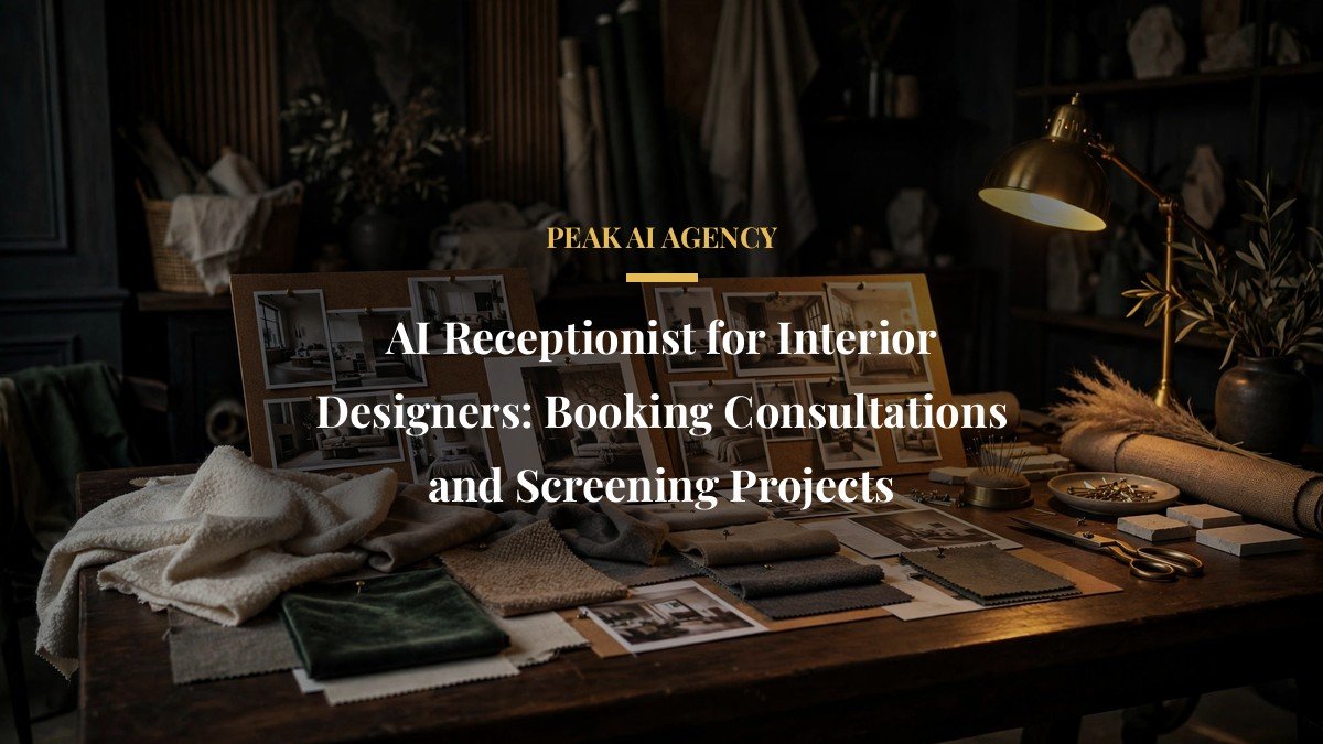 AI Receptionist for Interior Designers: Booking Consultations and Screening Projects