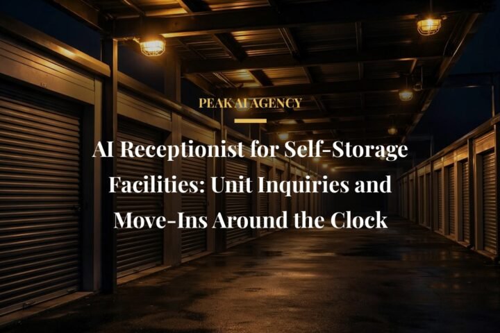 AI receptionist for self-storage facilities handling unit inquiry calls