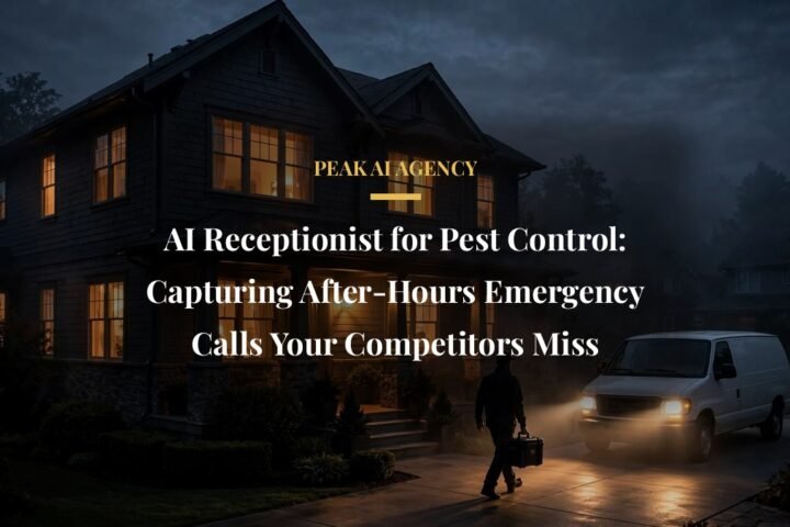 AI receptionist for pest control answering after-hours emergency calls