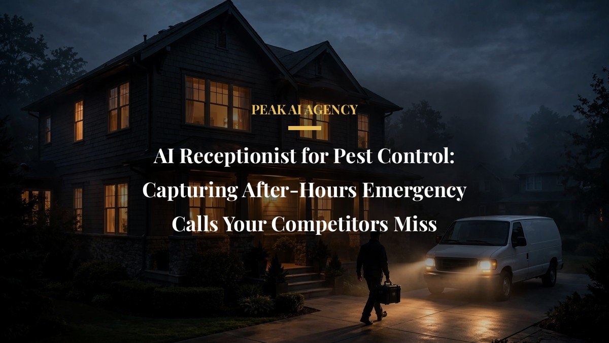 AI Receptionist for Pest Control: Capturing After-Hours Emergency Calls Your Competitors Miss