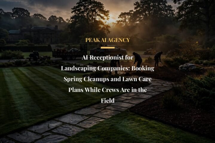 AI receptionist for landscaping companies booking spring cleanups and lawn care plans