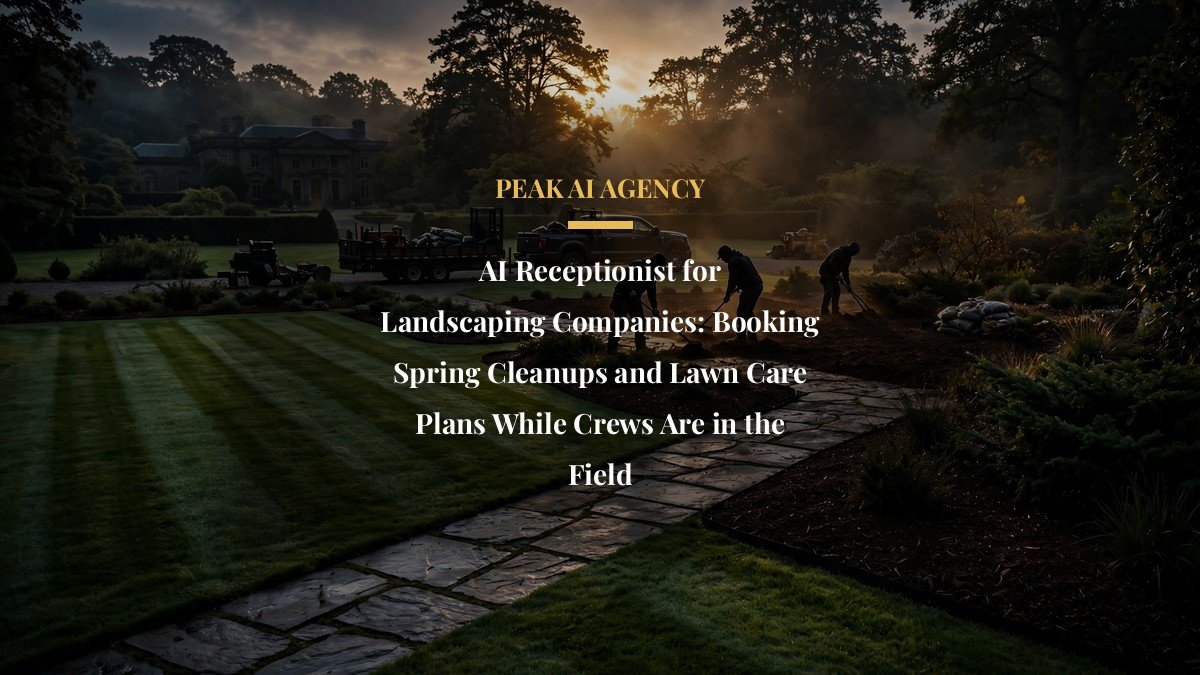 AI Receptionist for Landscaping Companies: Booking Spring Cleanups and Lawn Care Plans While Crews Are in the Field