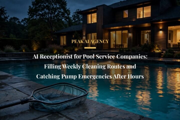 AI receptionist for pool service companies filling weekly cleaning routes