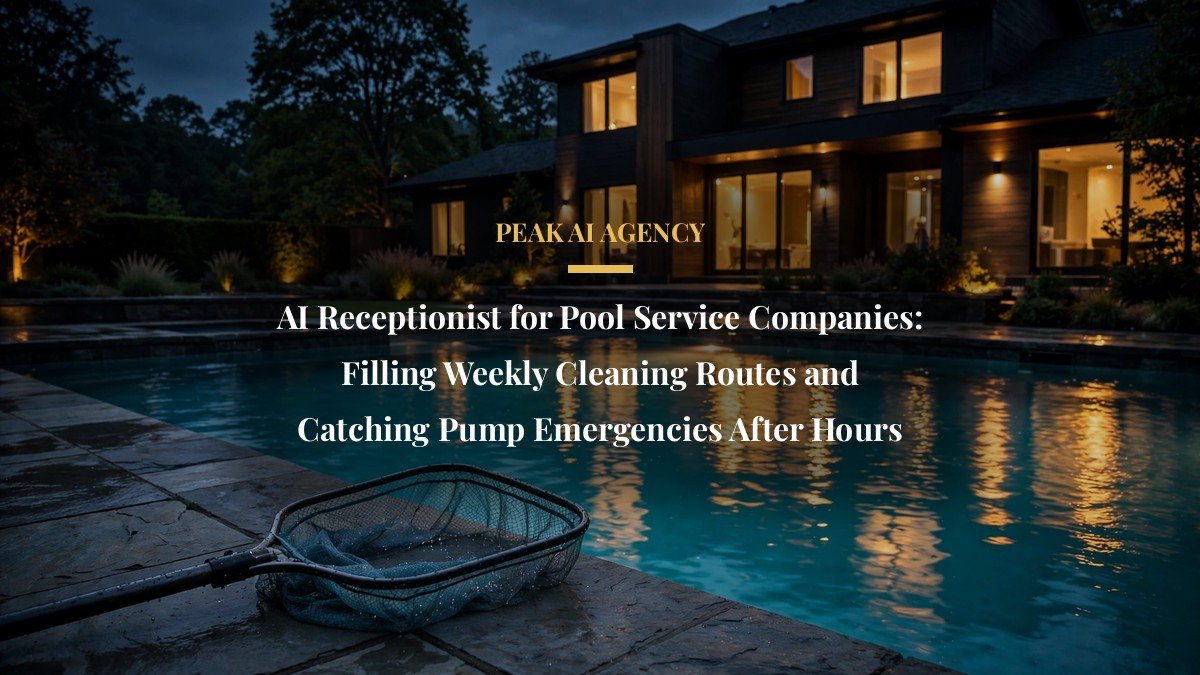 AI Receptionist for Pool Service Companies: Filling Weekly Cleaning Routes and Catching Pump Emergencies After Hours