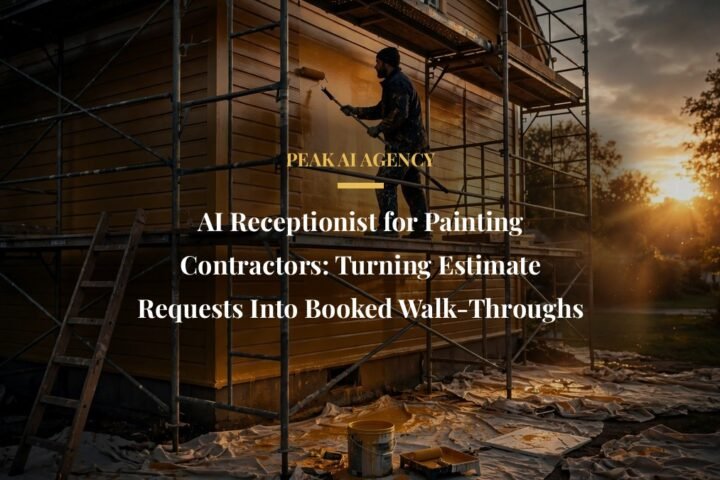 AI receptionist for painting contractors booking estimate walk-throughs