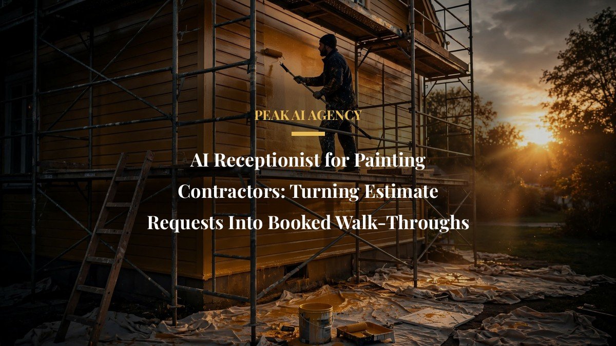 AI Receptionist for Painting Contractors: Turning Estimate Requests Into Booked Walk-Throughs