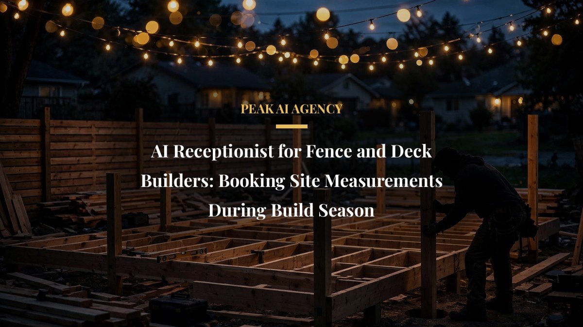 AI Receptionist for Fence and Deck Builders: Booking Site Measurements During Build Season