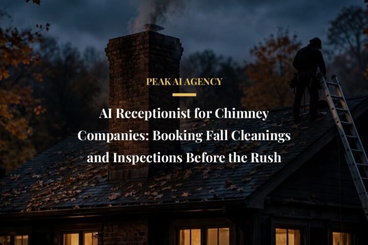 AI receptionist for chimney companies booking fall cleanings and inspections