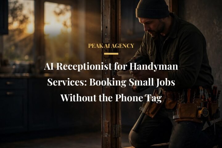 AI receptionist for handyman services booking small jobs