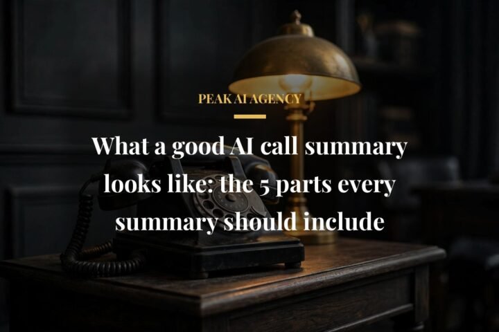 AI call summary anatomy five essential parts buyer guide