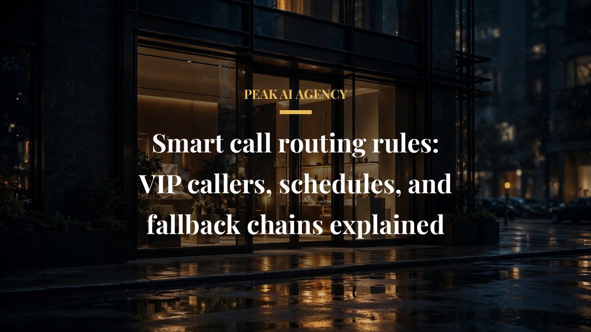 Smart call routing rules: VIP callers, schedules, and fallback chains explained