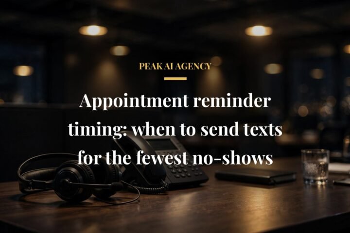 Appointment reminder timing text messages reduce no shows