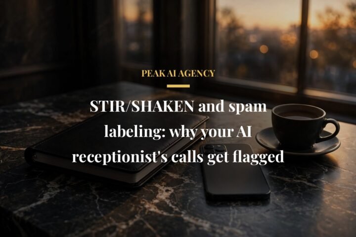 STIR SHAKEN spam labeling AI receptionist outbound calls