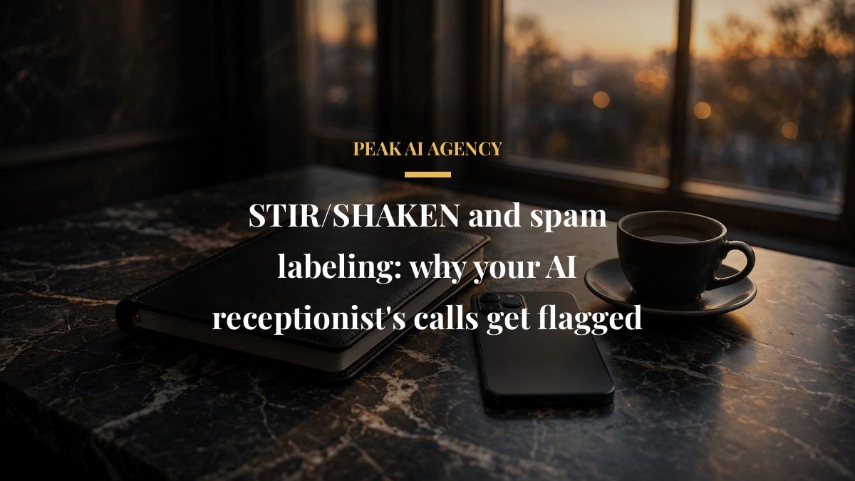 STIR/SHAKEN and spam labeling: why your AI receptionist’s calls get flagged