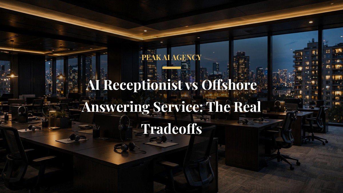 AI Receptionist vs Offshore Answering Service: The Real Tradeoffs